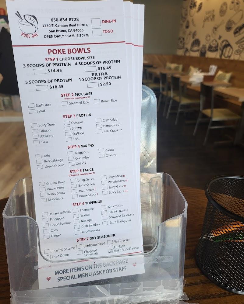 Poke One Menu image 4